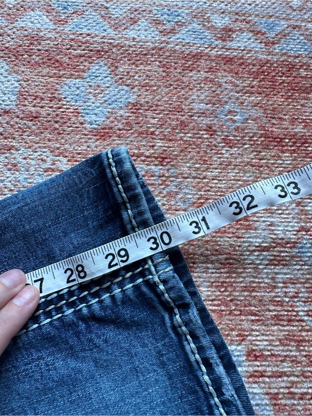 Rock Revival Betty mid rise bootcut jeans thick stitch rhinestone embroidered 26 - Picture 8 of 10